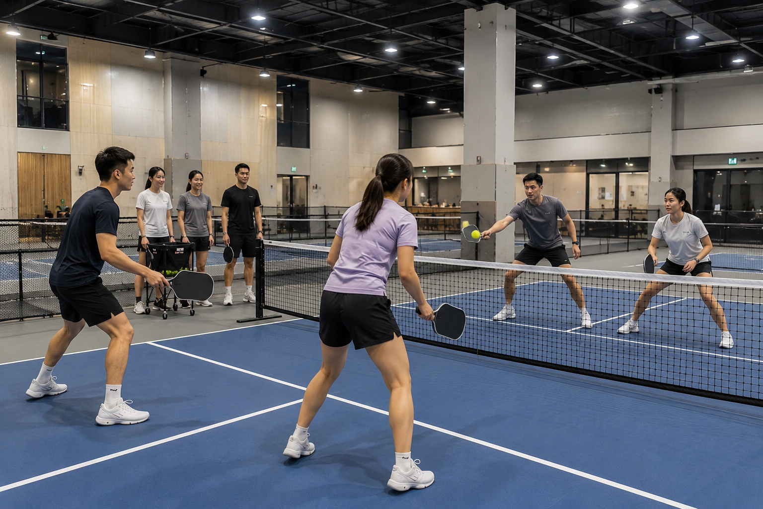 SP Pickleball Club 台北匹克球教練帶領成人團體課程實景
