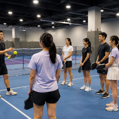 SP Pickleball Club 台北匹克球教練帶領成人團體課程實景
