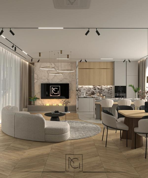 Penthouse S.O. – design interior rezidențial, imaginea 6