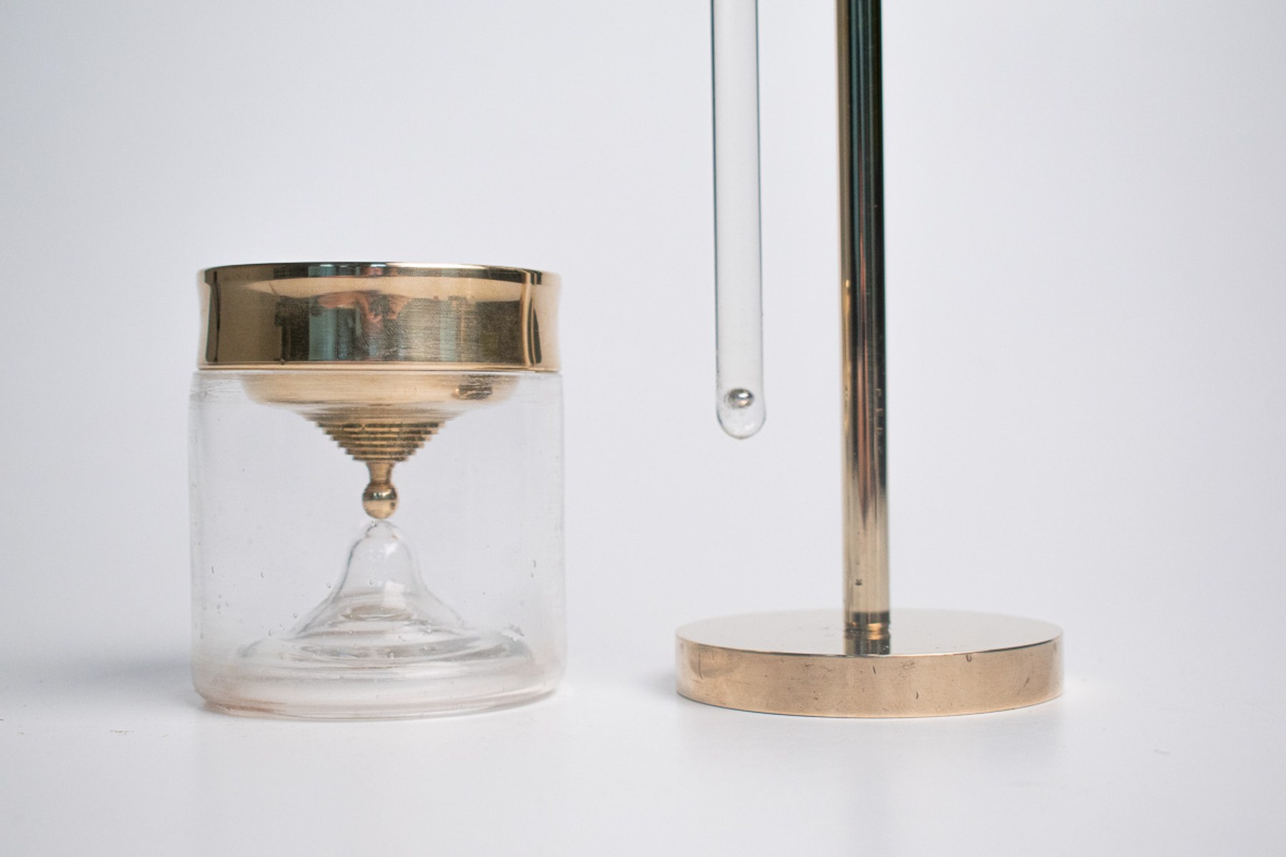 In Limbo — the chalice and its glass timer stand side by side.