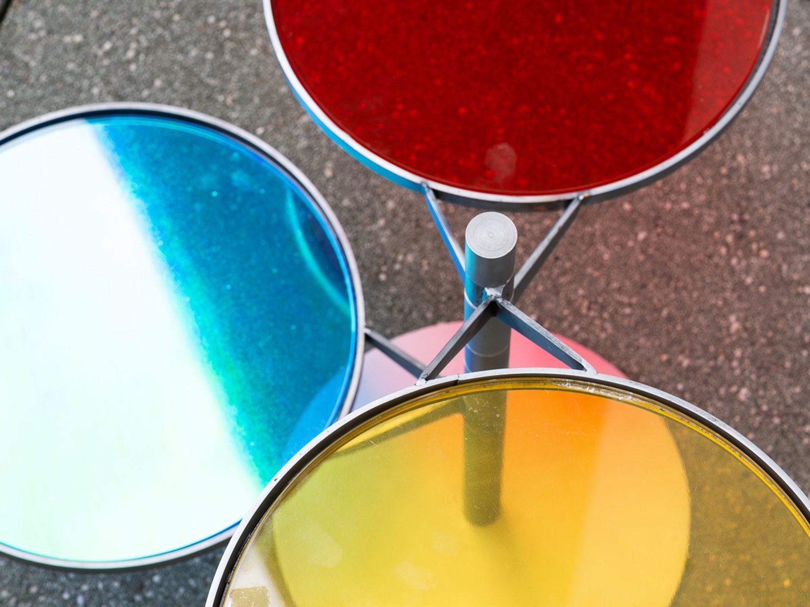 FLTR by NOEMAR — the three discs viewed from directly overhead.
