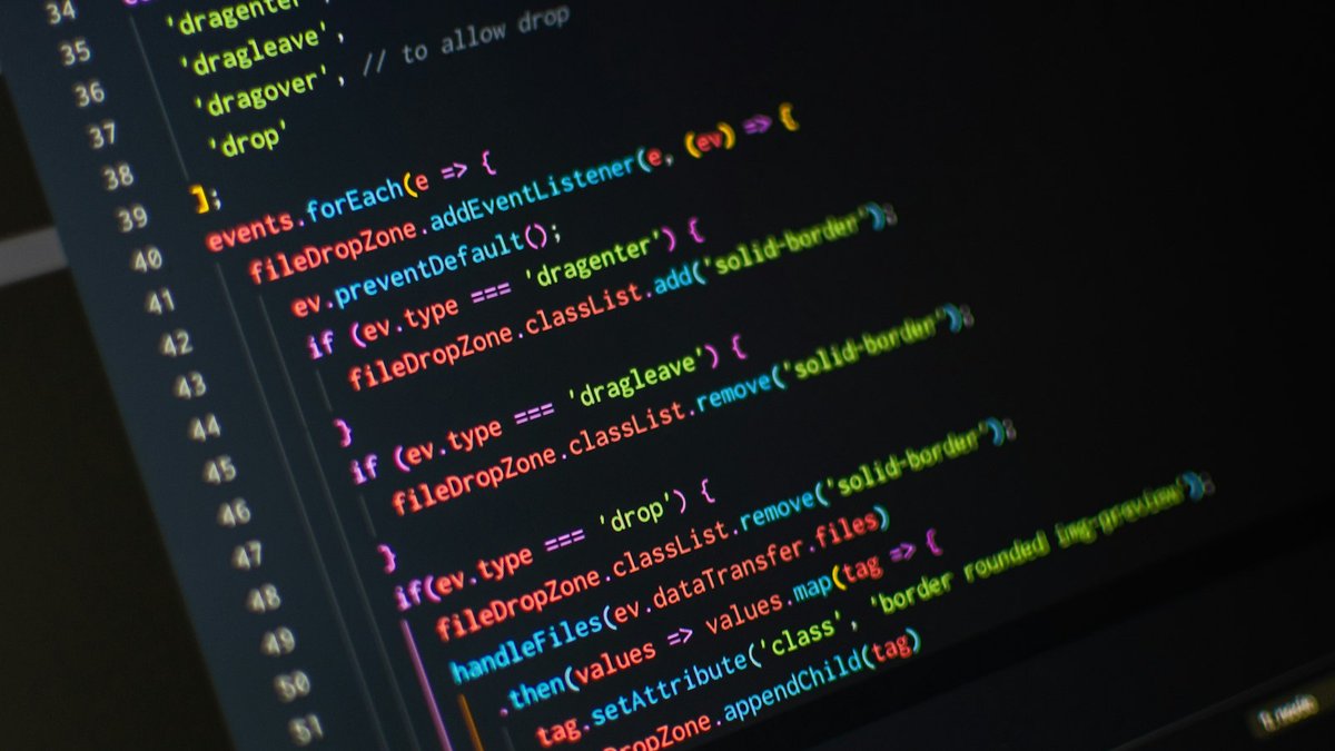 Close-up van een scherm met programmeercode