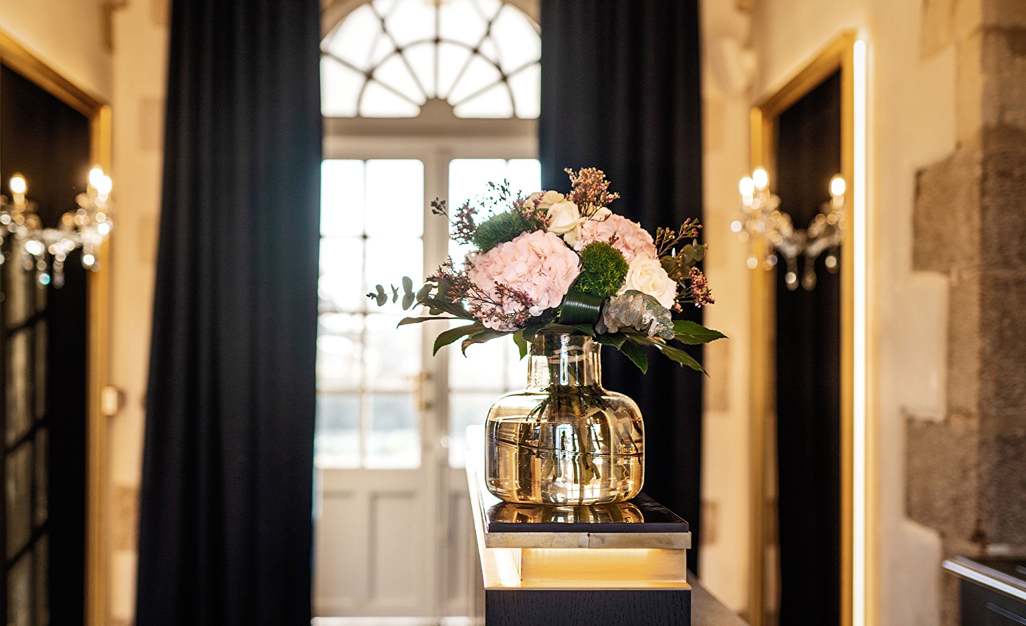 Hall entree fleurs