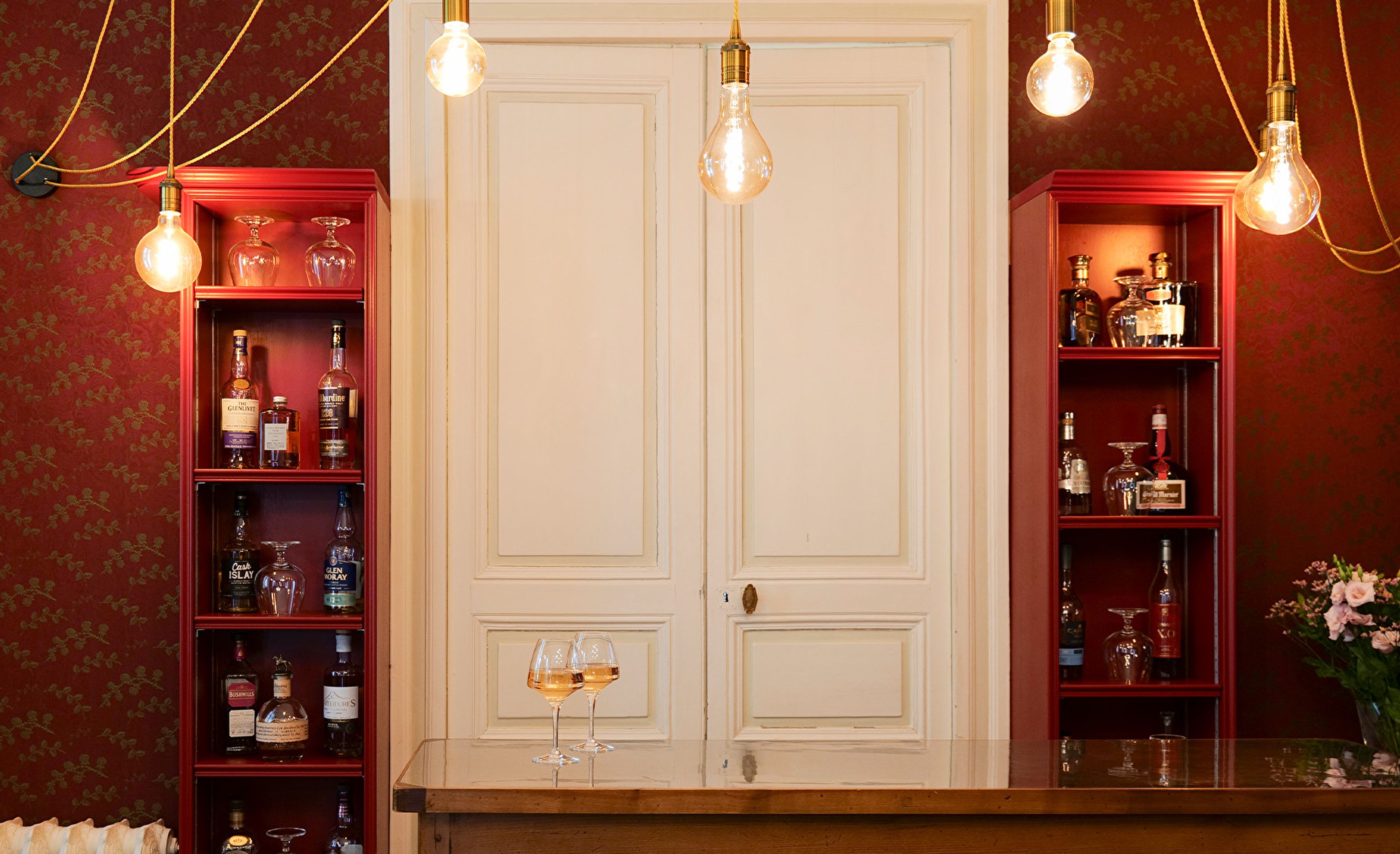 Bar detail bouteilles
