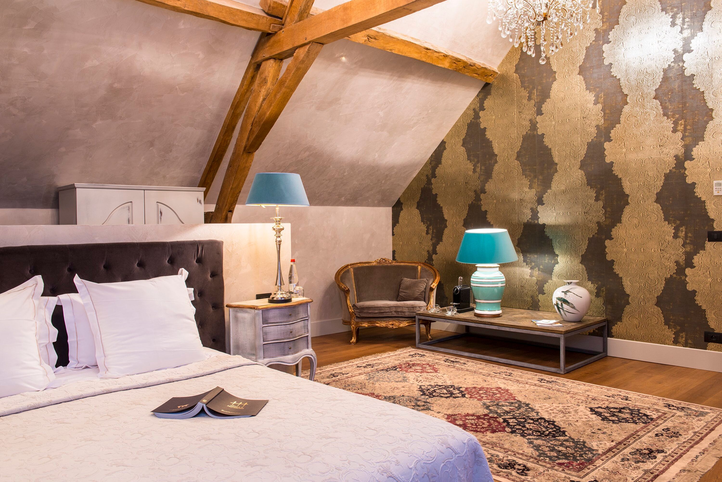 Chambre double mansardee