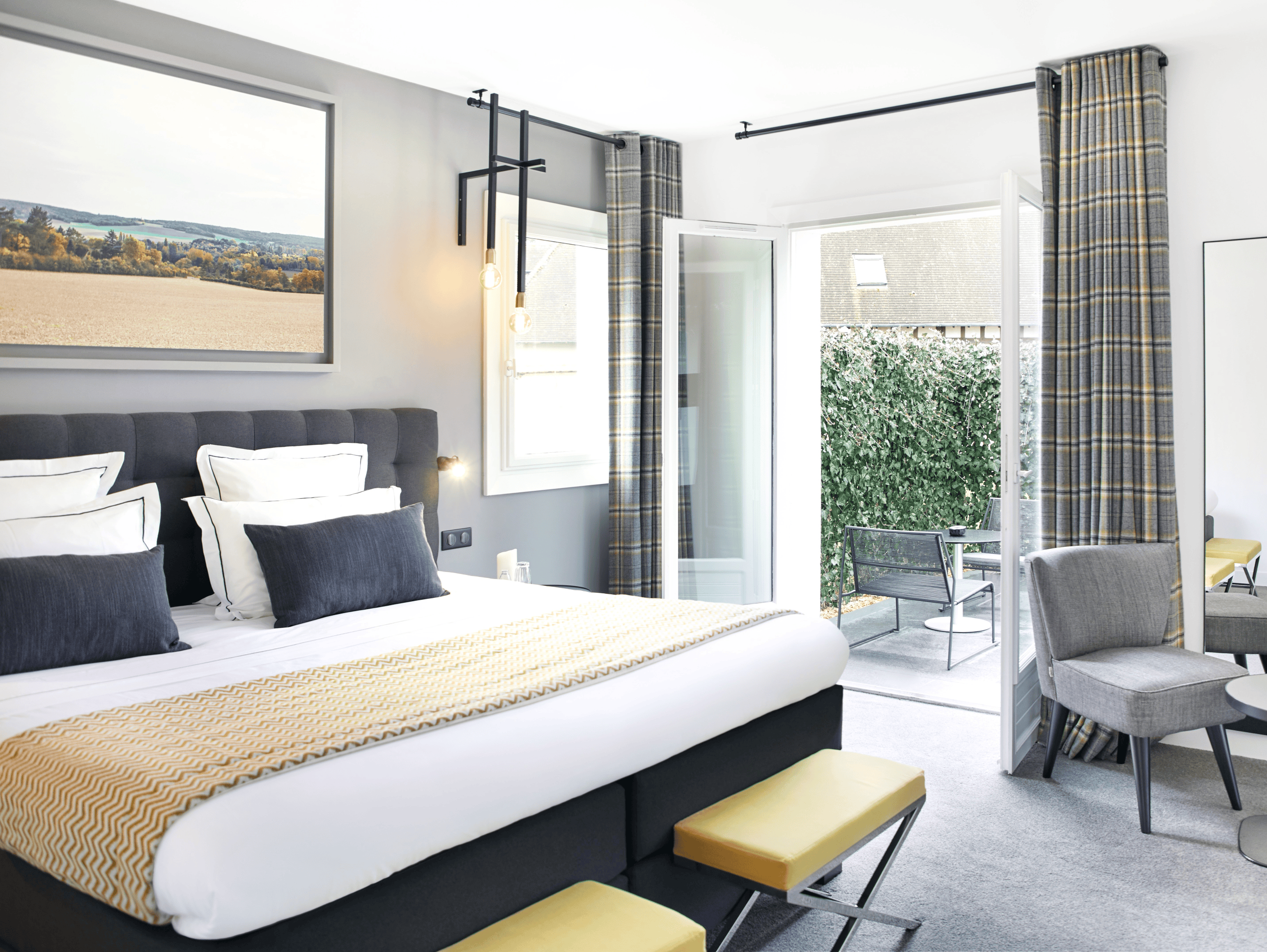 Chambre suite jaune