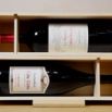 Coffret bois deux bouteilles de grands crus
