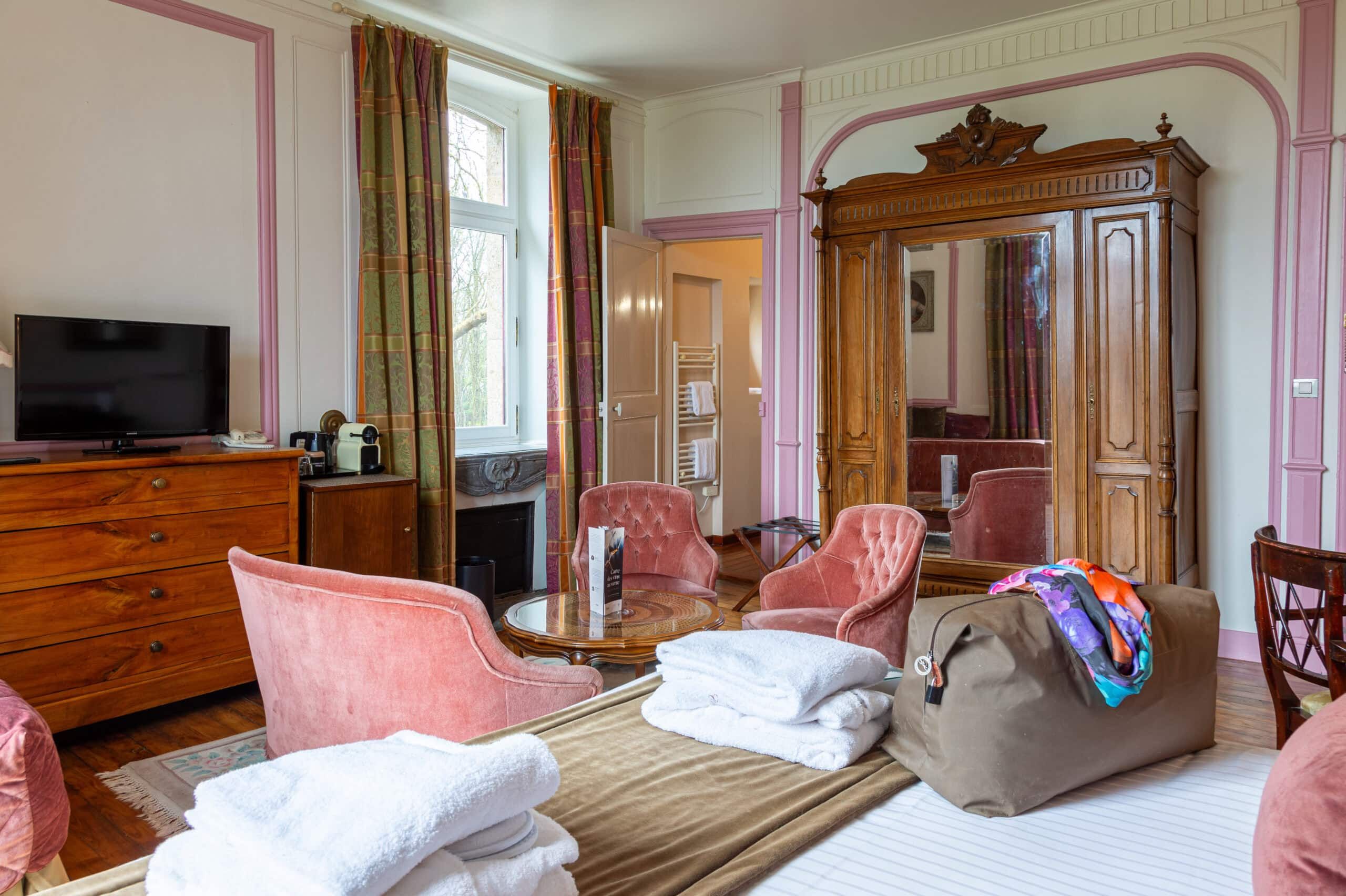 Chambre double rose 02