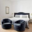 Chambre double tete bleue