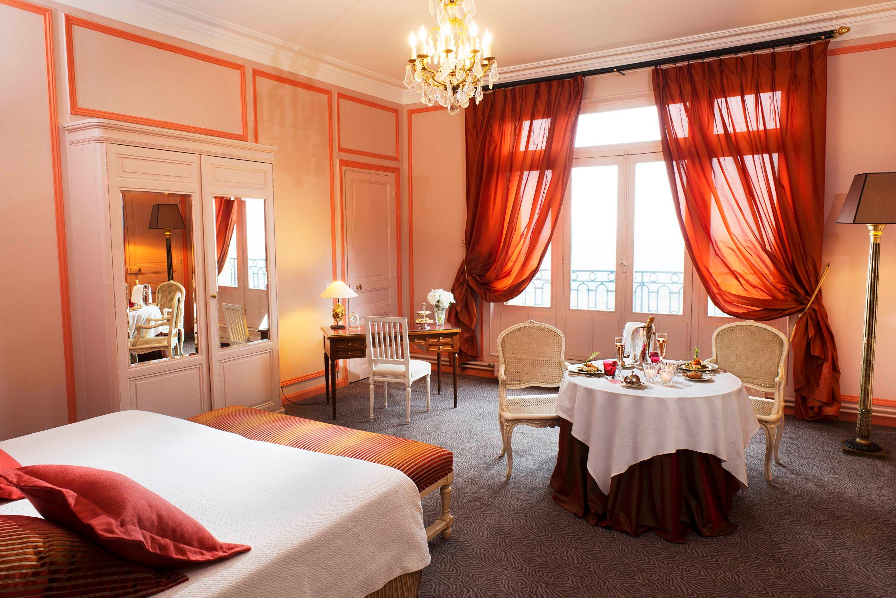 Chambre double orange vue