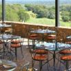 Terrasse restaurant vue golf