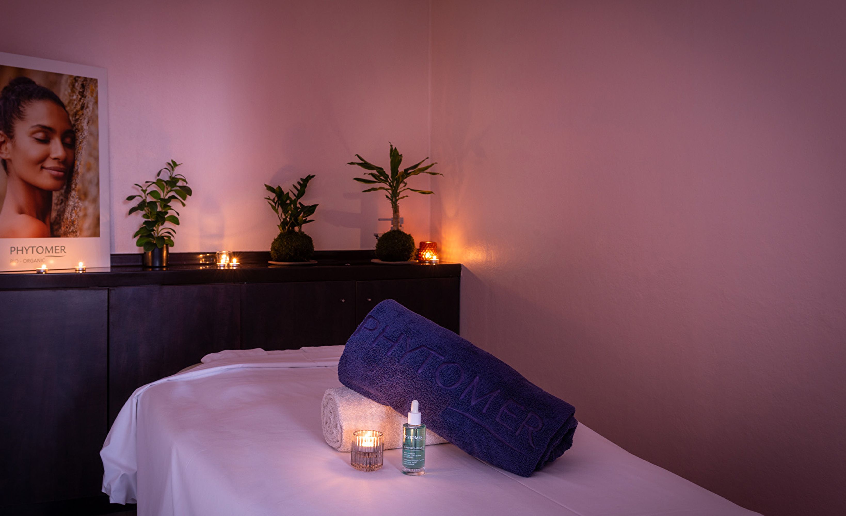 Spa cabine soin bougies