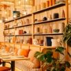 Restaurant etageres poteries