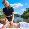 Spa massage exterieur lac