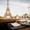 Tour Eiffel vue depuis bus restaurant panoramique