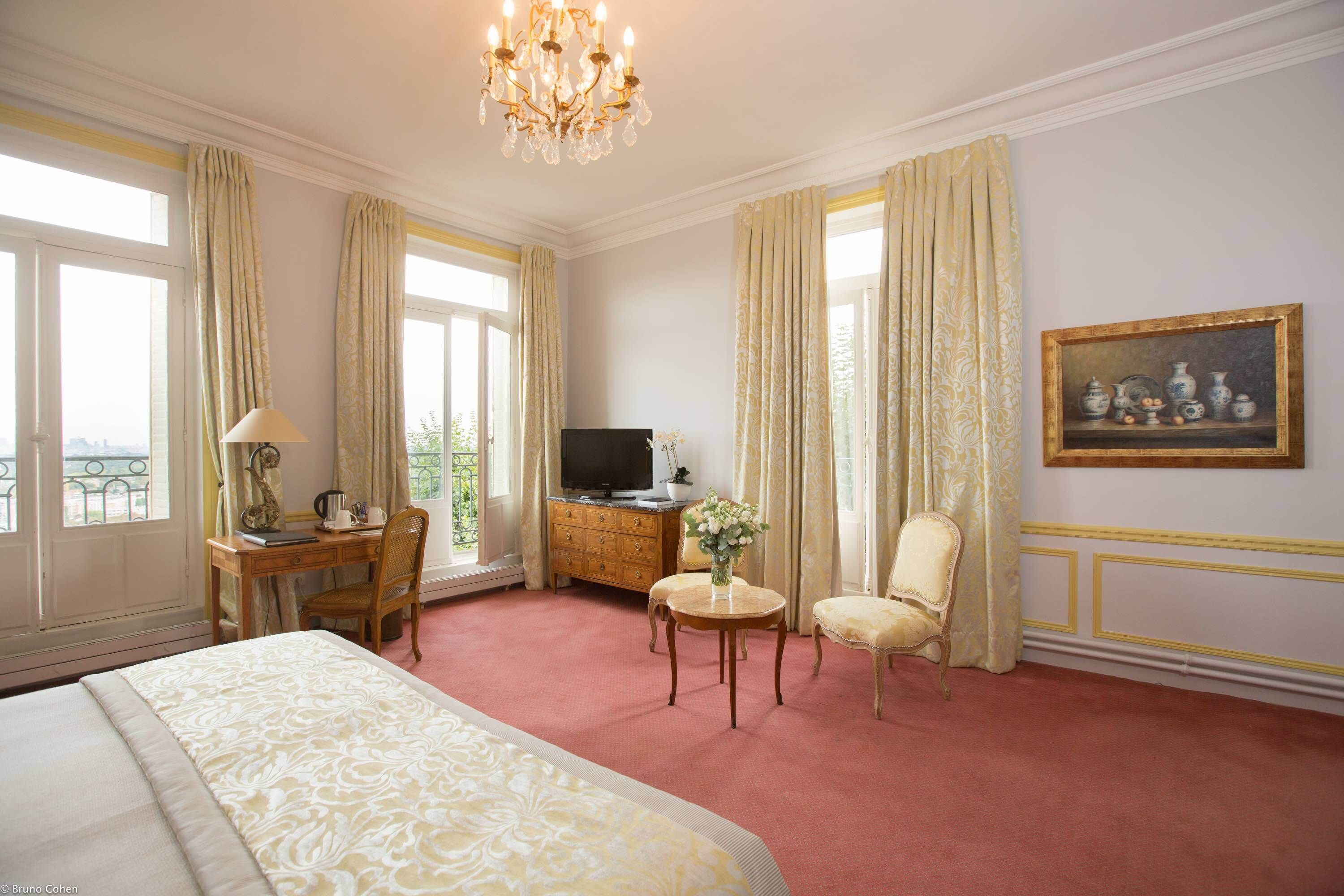 Chambre double vue seine salon