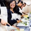 Atelier cuisine convivial, planches et courgettes