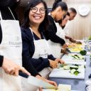Atelier cuisine convivial, planches et courgettes
