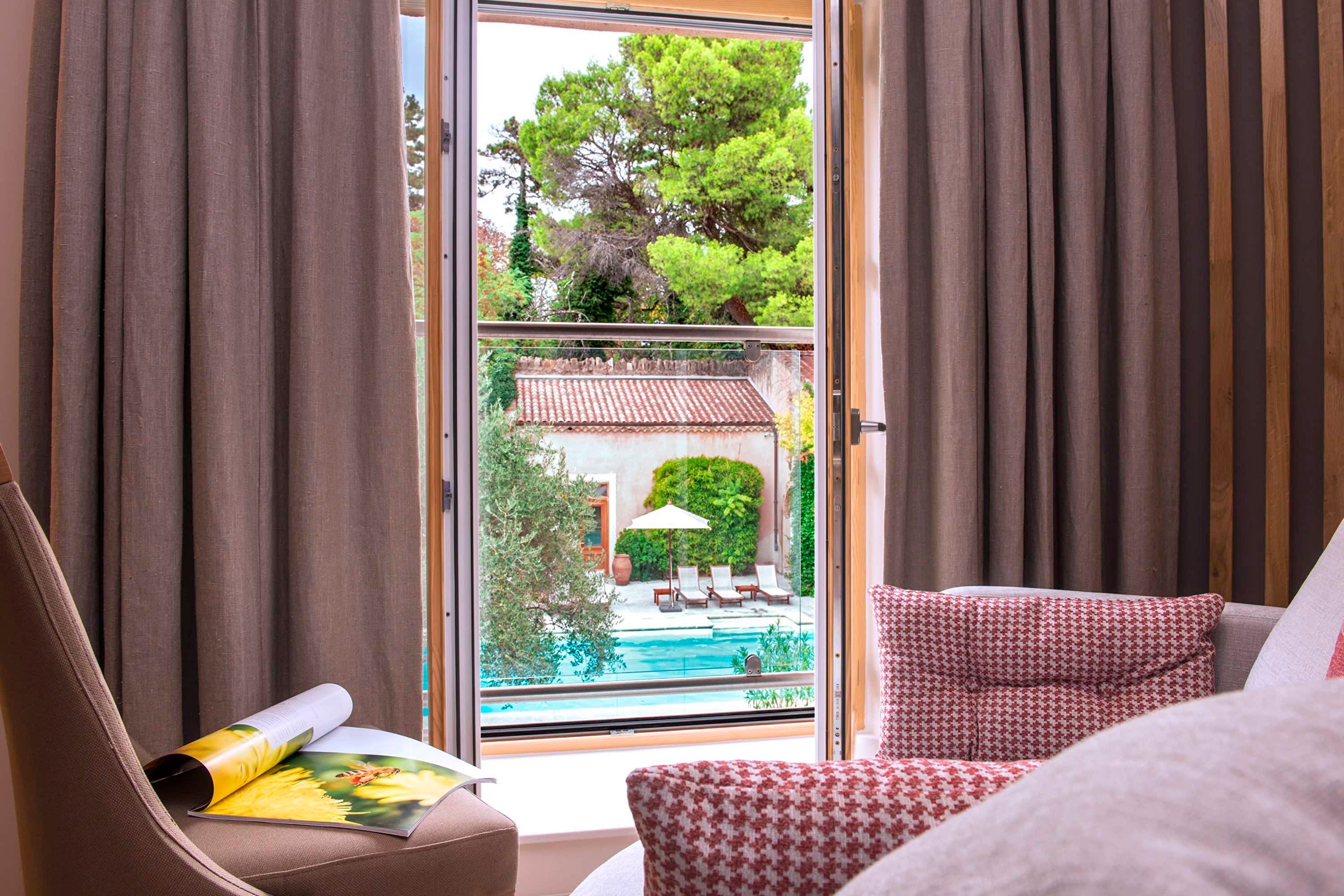 Vue chambre piscine