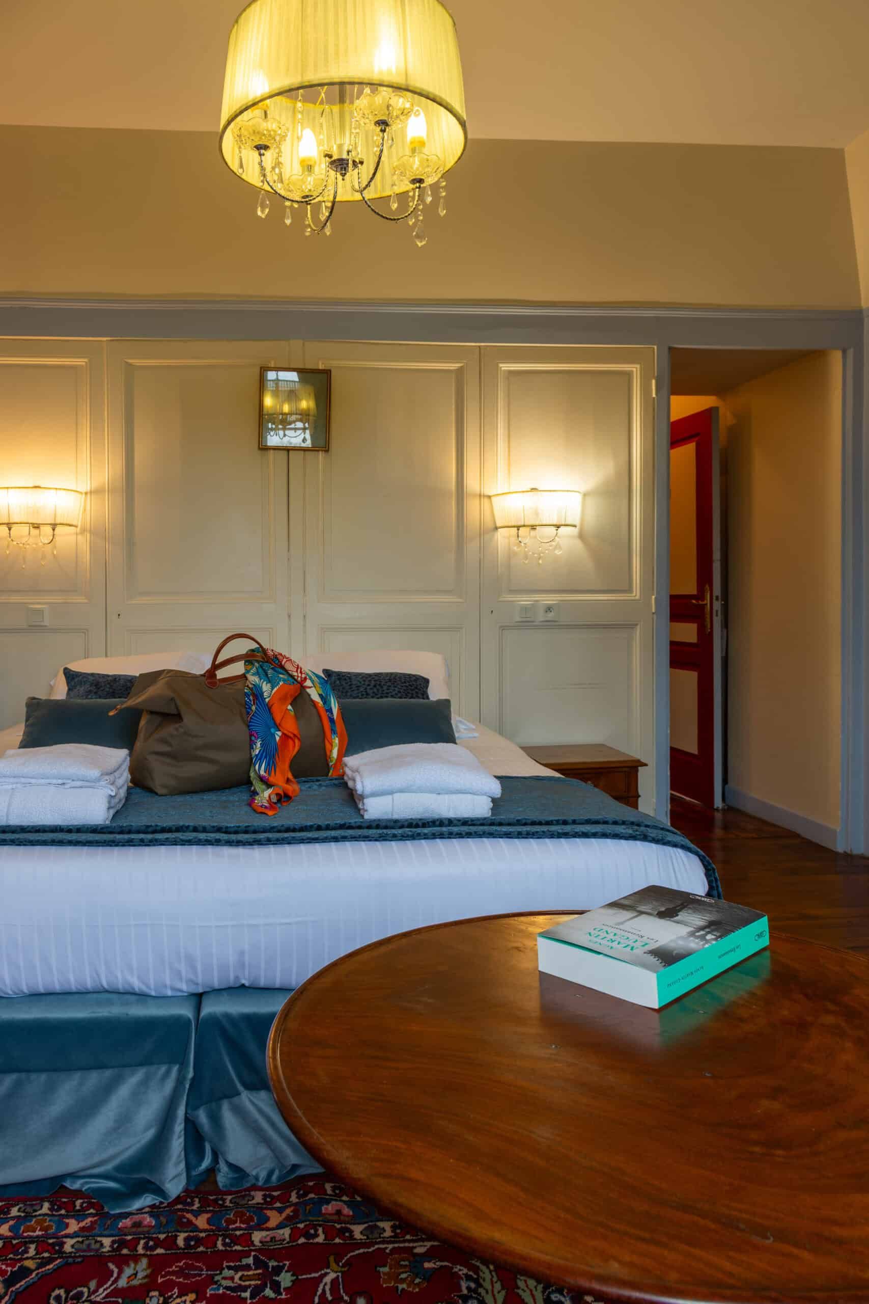 Chambre double creme vue