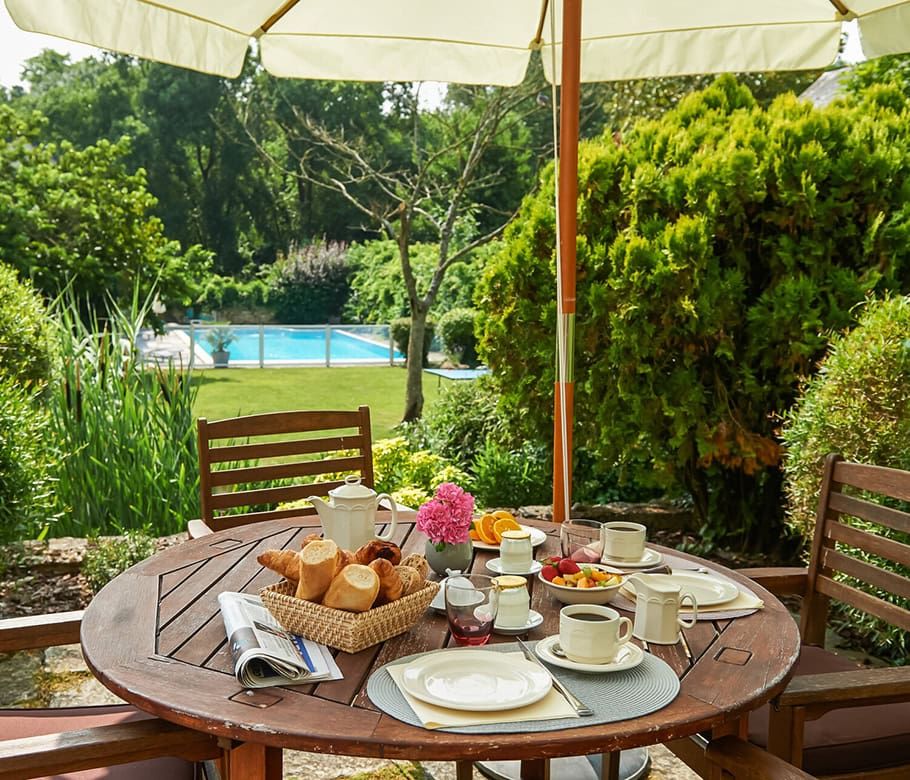 Petit dejeuner terrasse