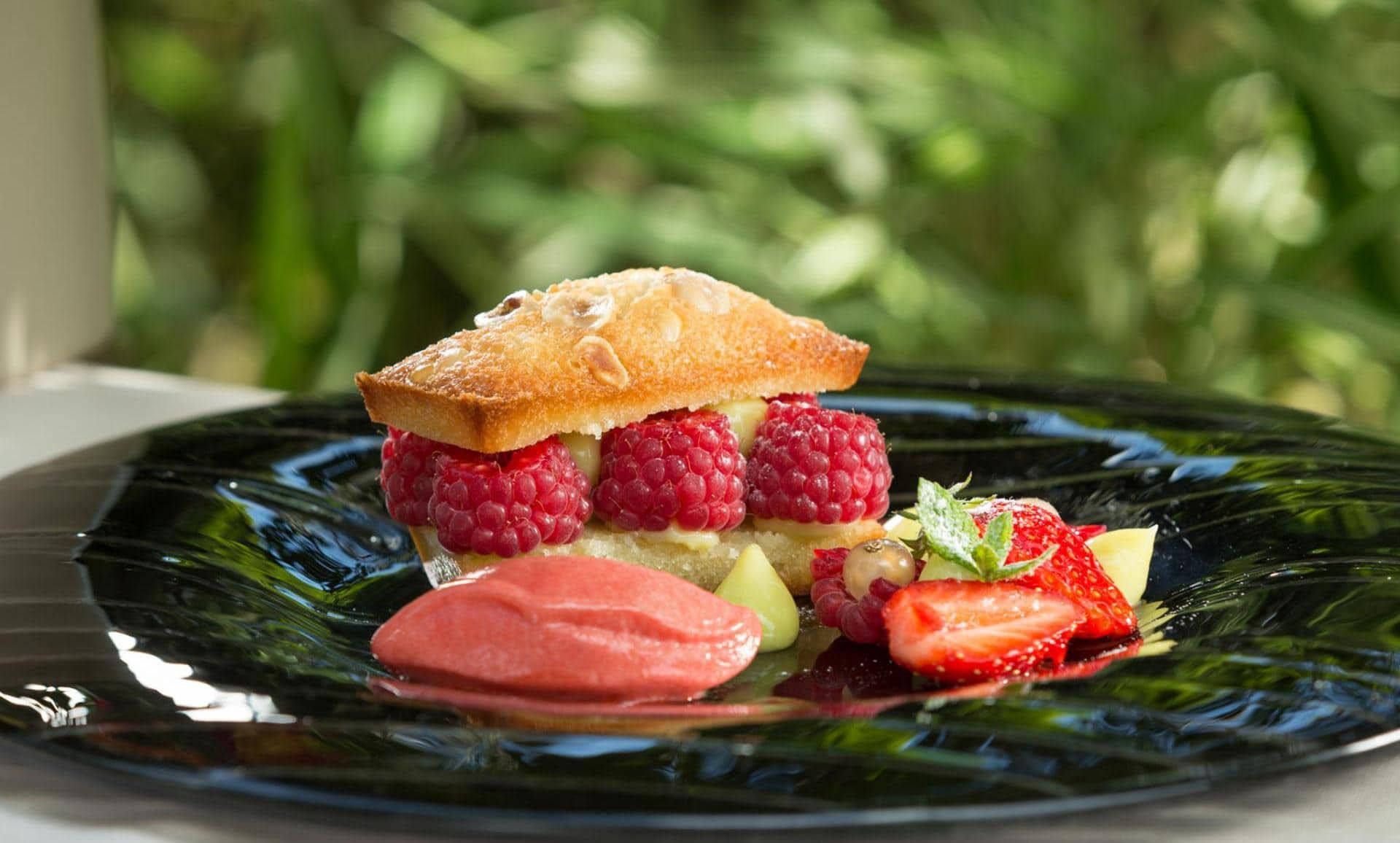 Dessert framboises