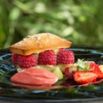 Dessert framboises