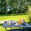Petit dejeuner au jardin