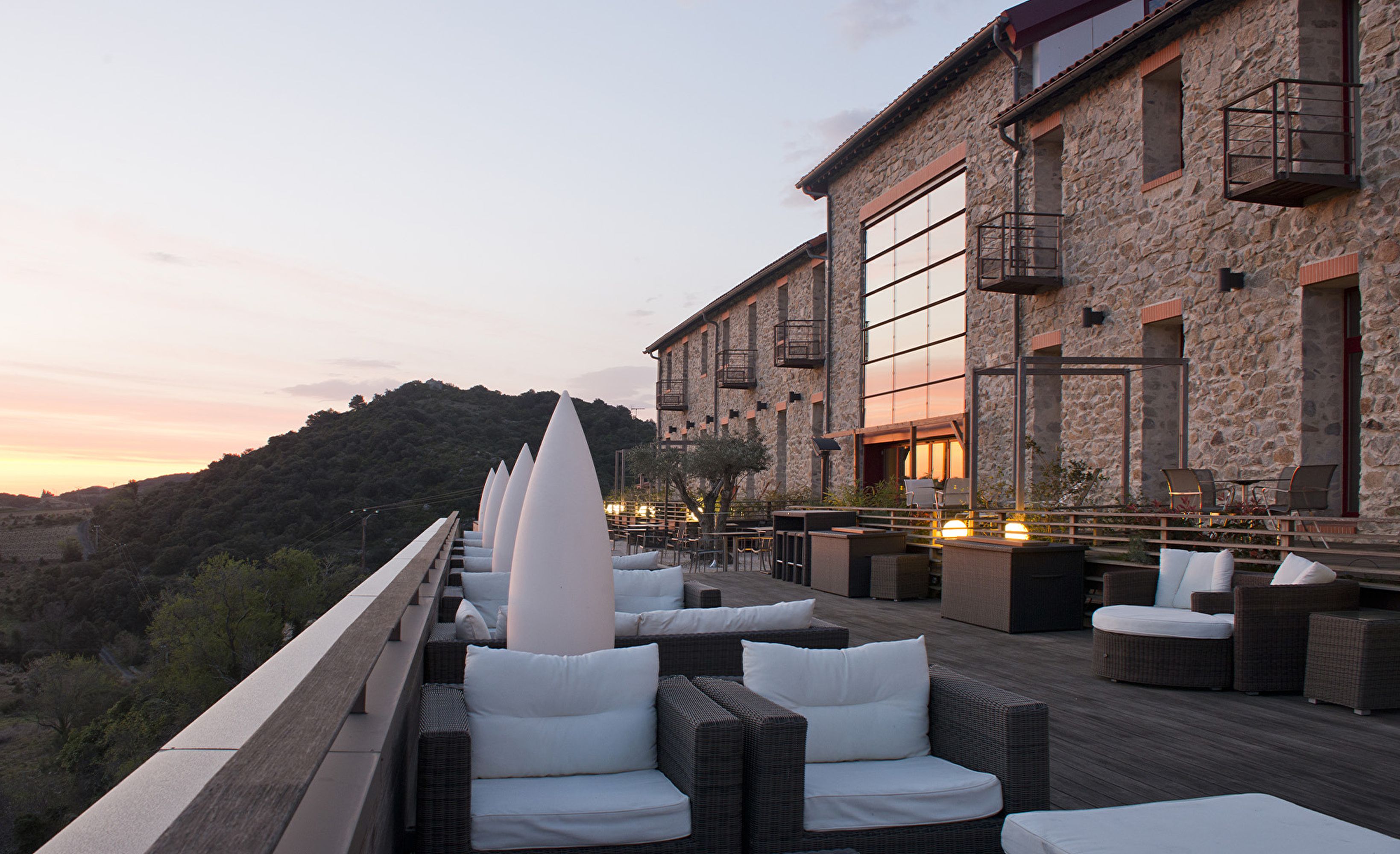 Terrasse coucher de soleil