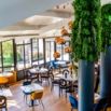 Restaurant vue jardin