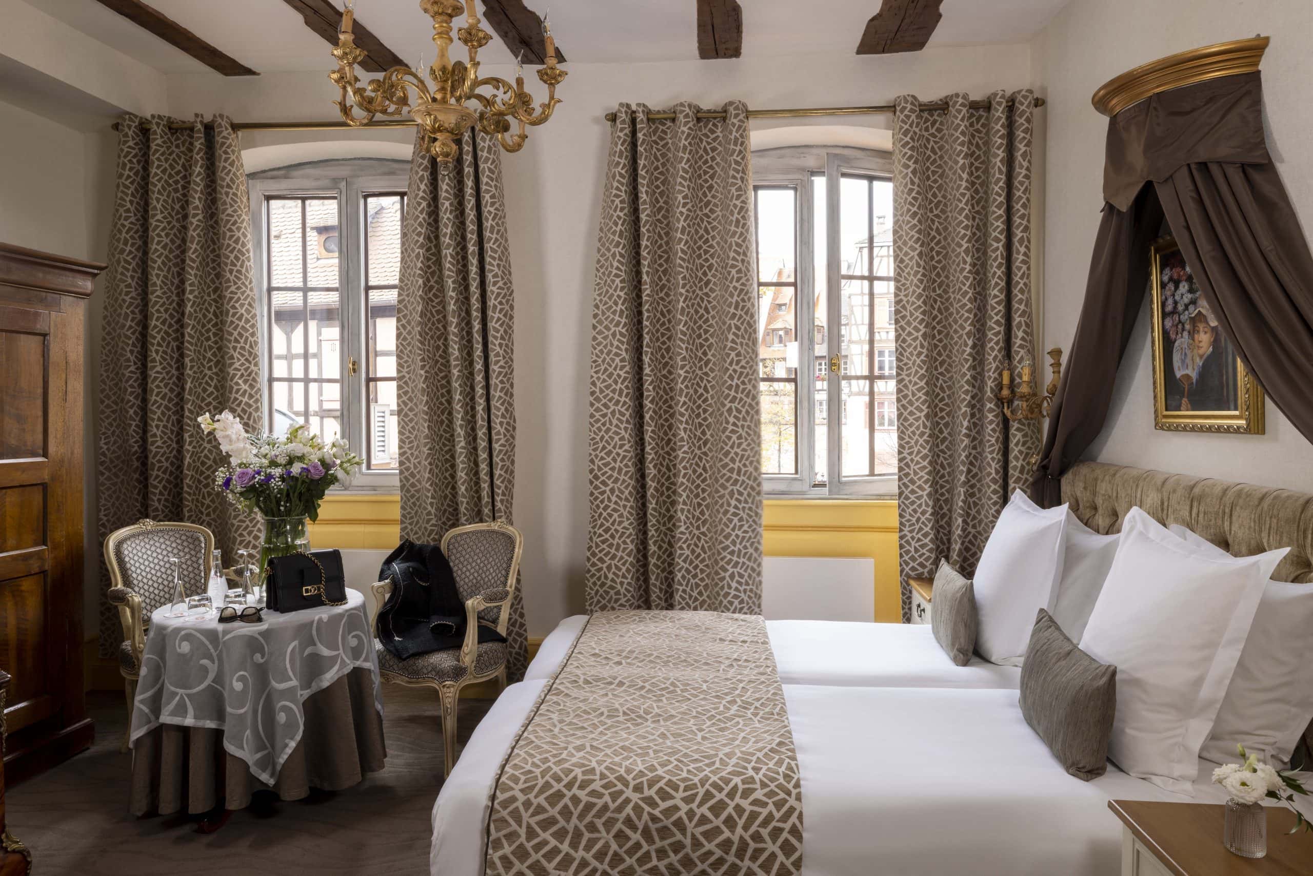 Chambre twin beige
