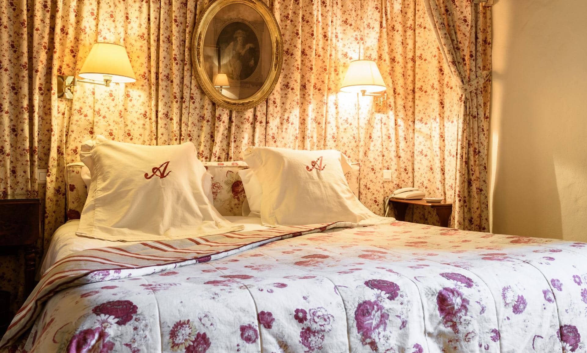 Chambre double rose floral