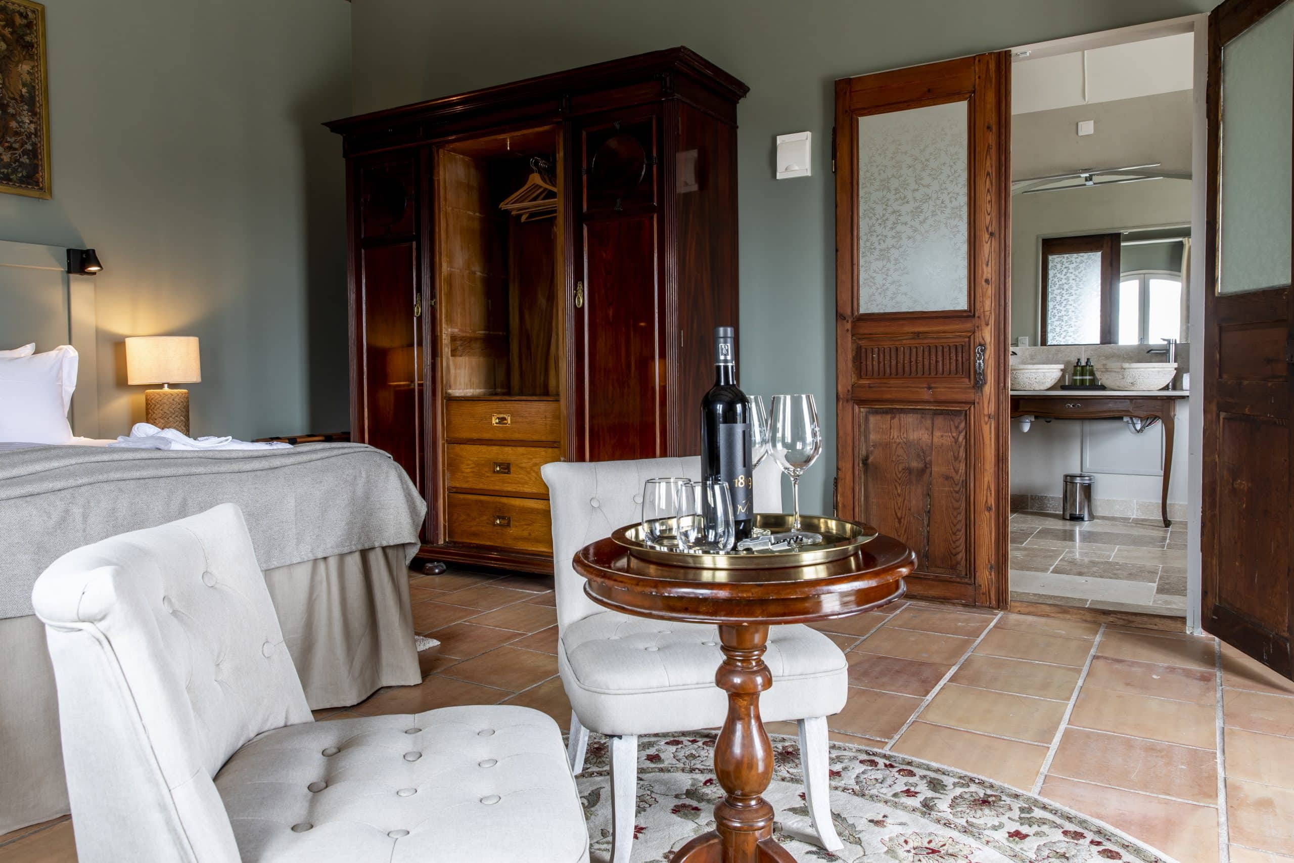Chambre double verte