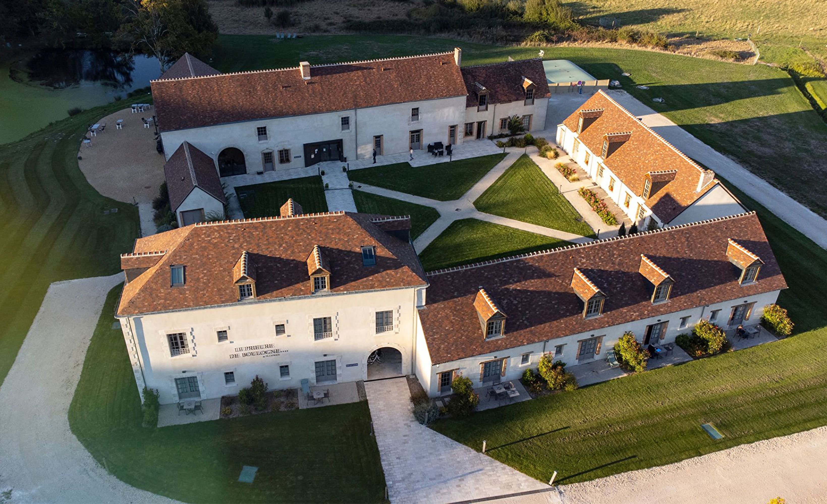 Vue aerienne cour