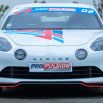Alpine A110 Pro'Pulsion blanche vue de face sur circuit