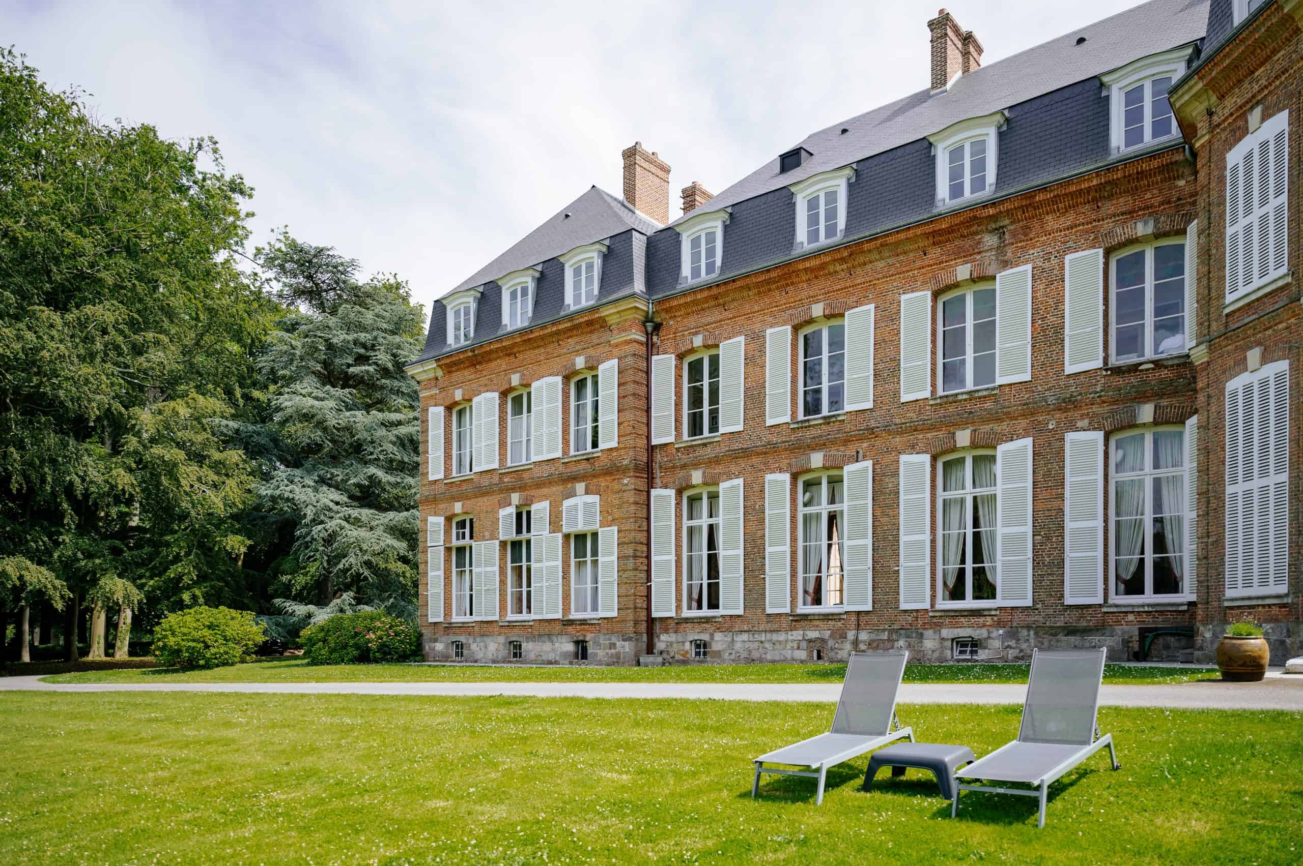 Facade brique transats