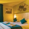Chambre double jaune coussins canard