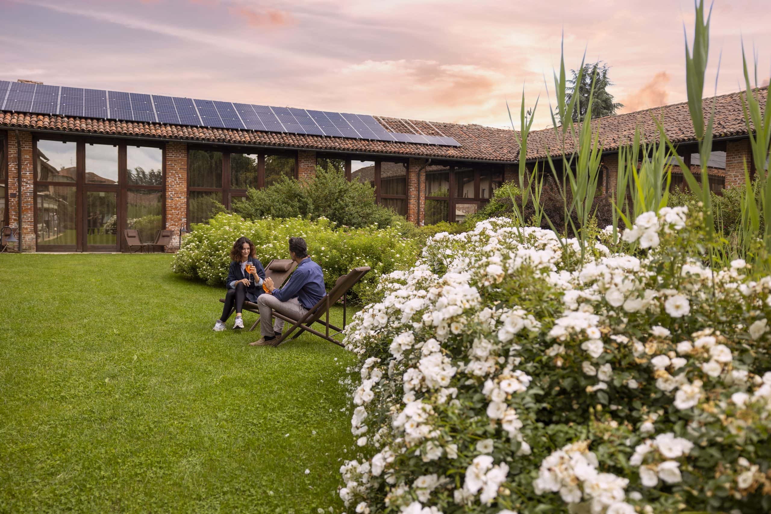 Jardin couple transats