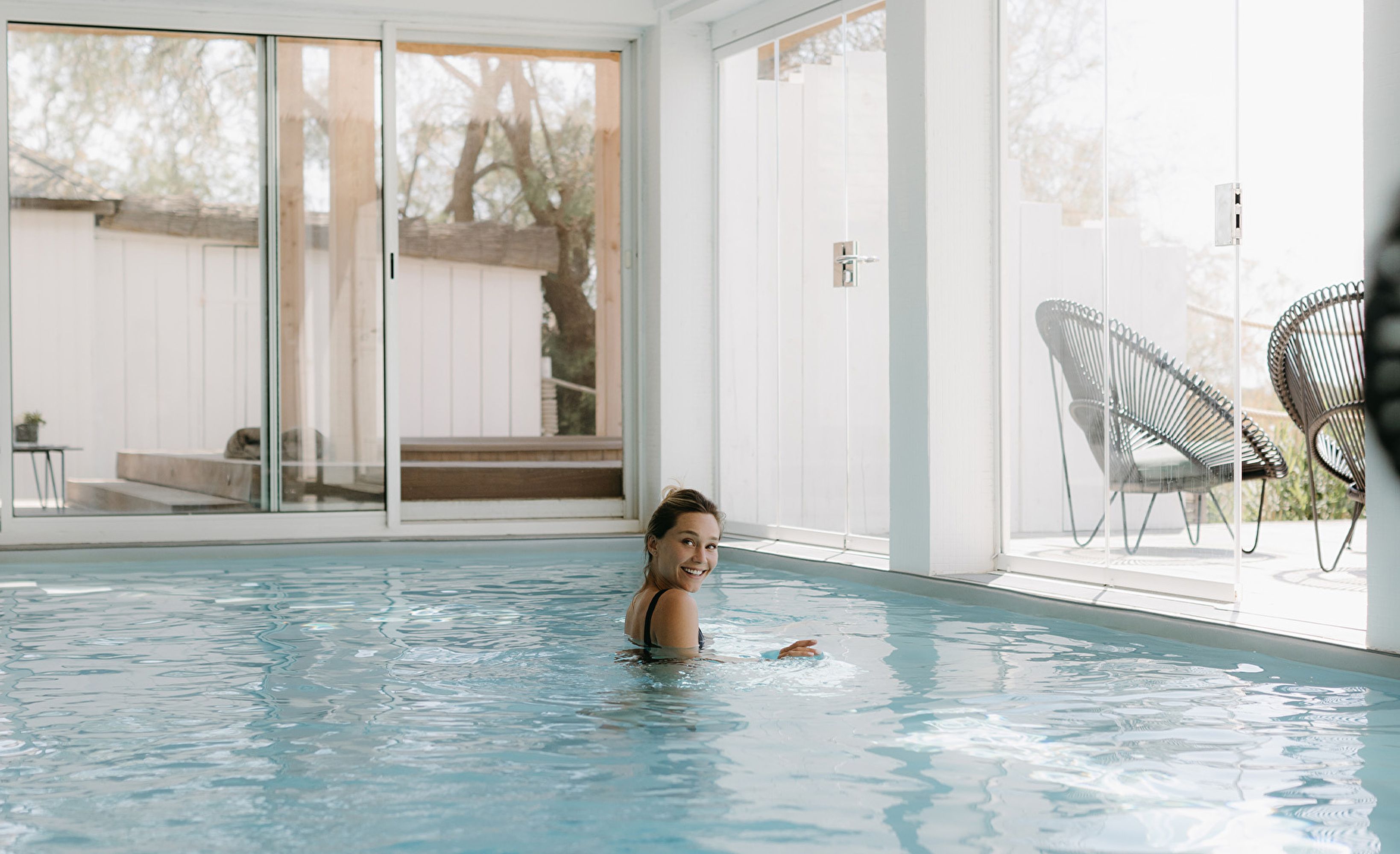 Piscine interieure spa