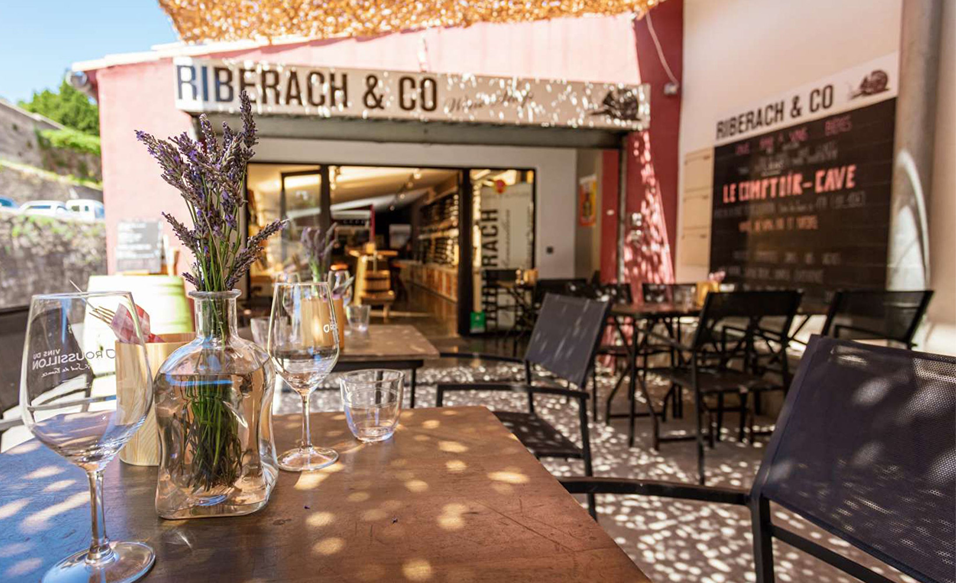 Bar cocktail terrasse