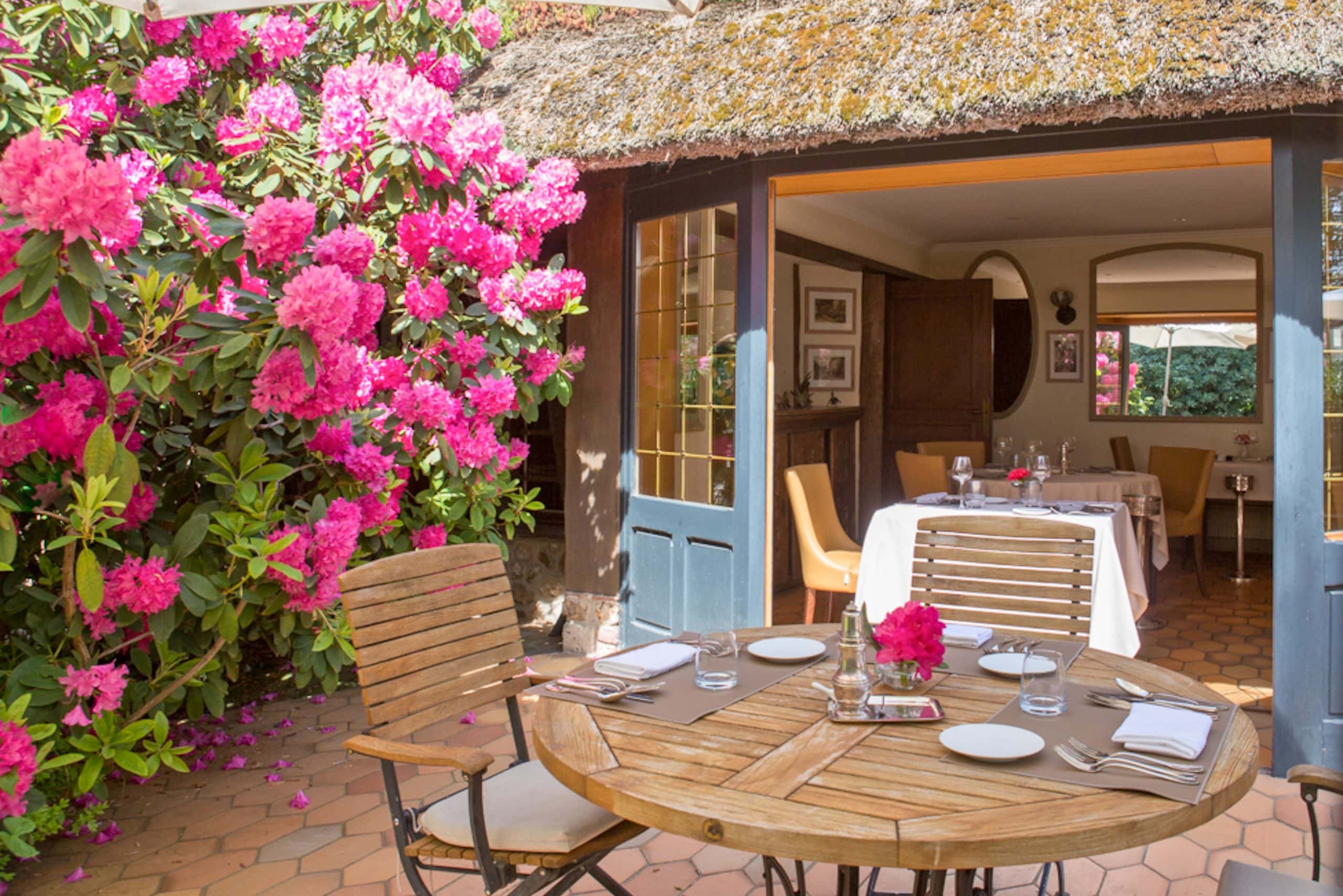 Terrasse fleurie