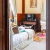 Chambre double rouge fleurs 02