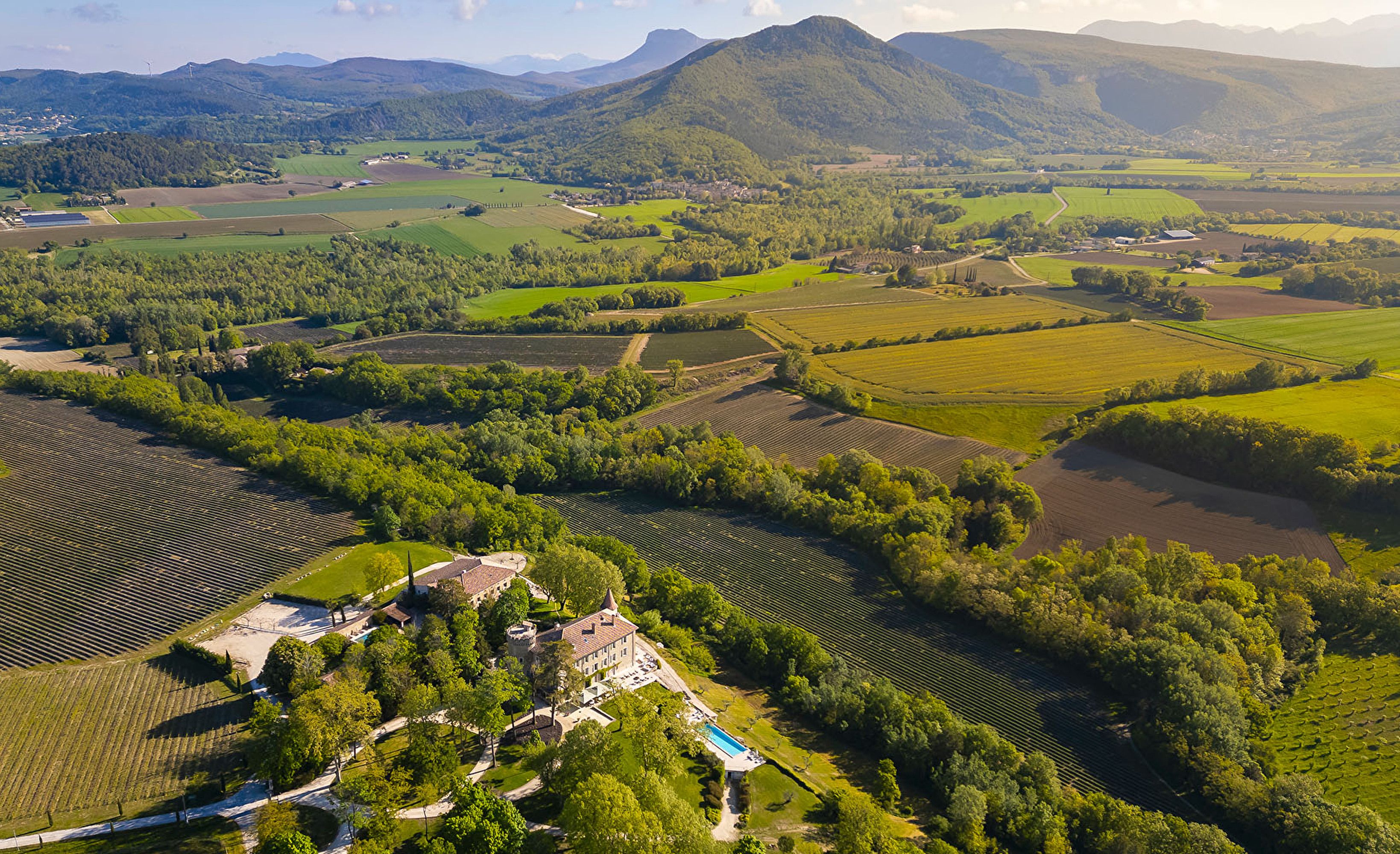 Vue aerienne domaine