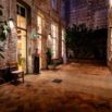 Cour interieure brique nuit