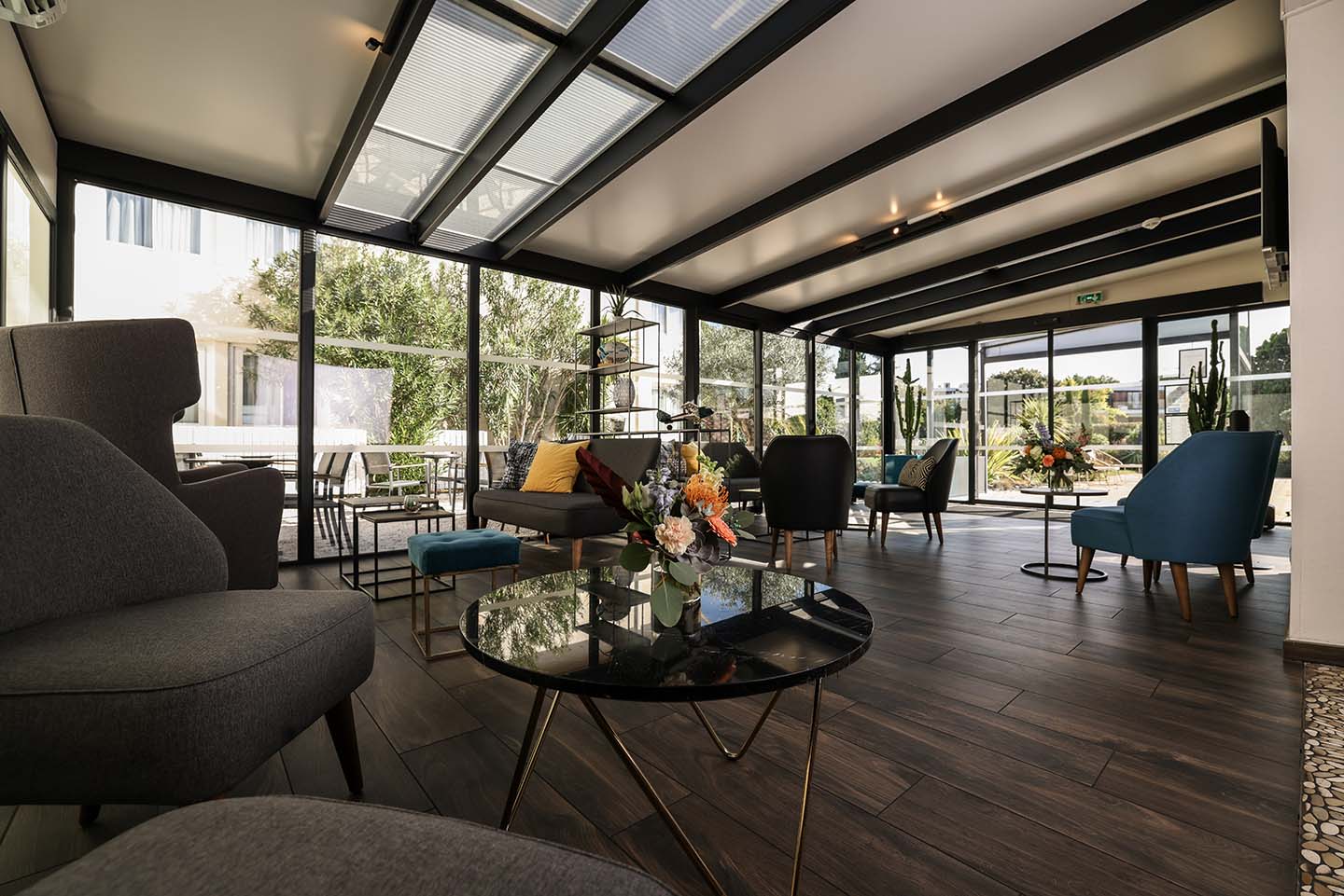 Reception salon veranda