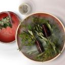 Mignardises servies sous fumée au restaurant Les Ombres