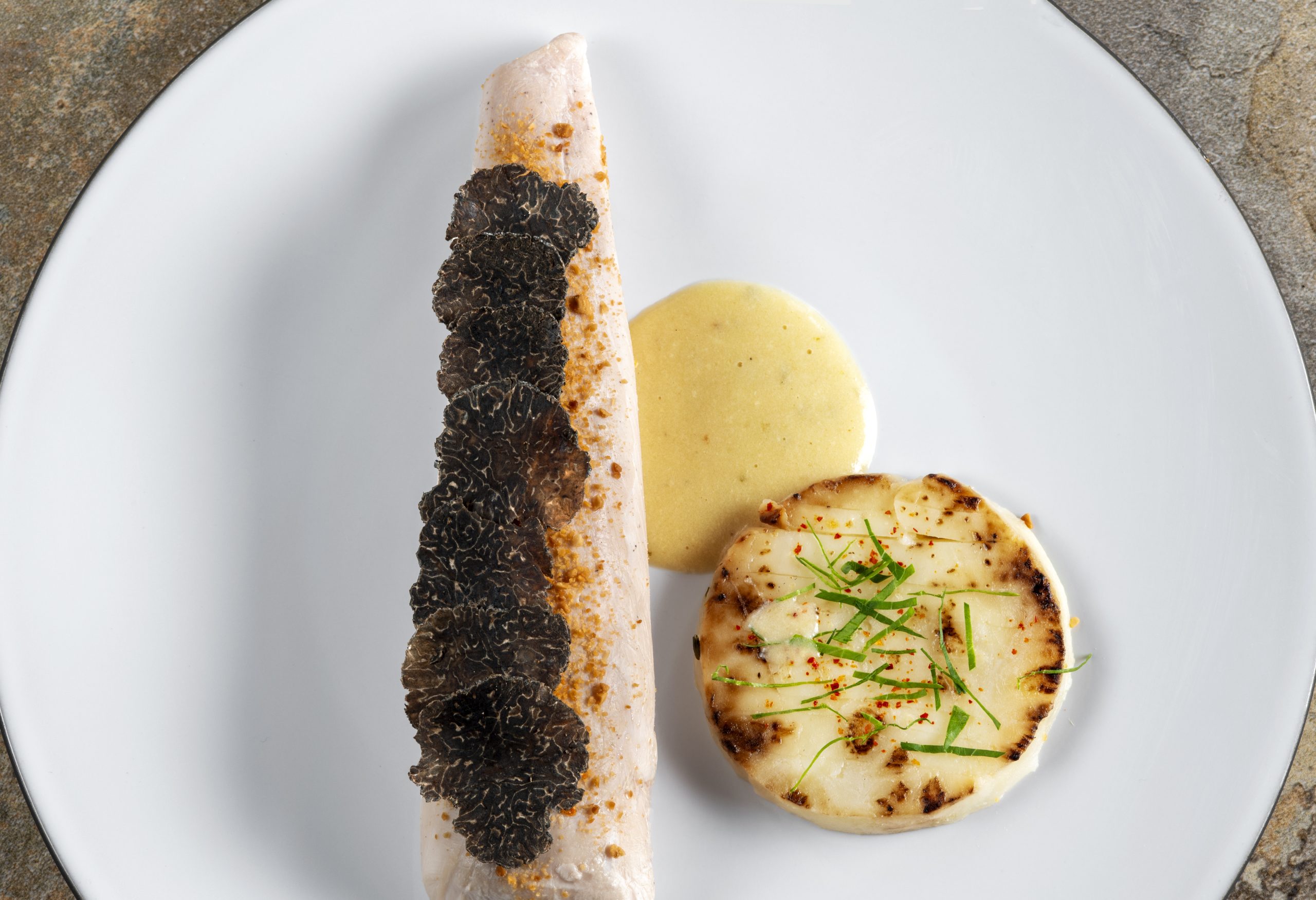 Plat poisson truffe