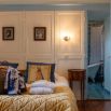 Chambre double bleue bibliotheque