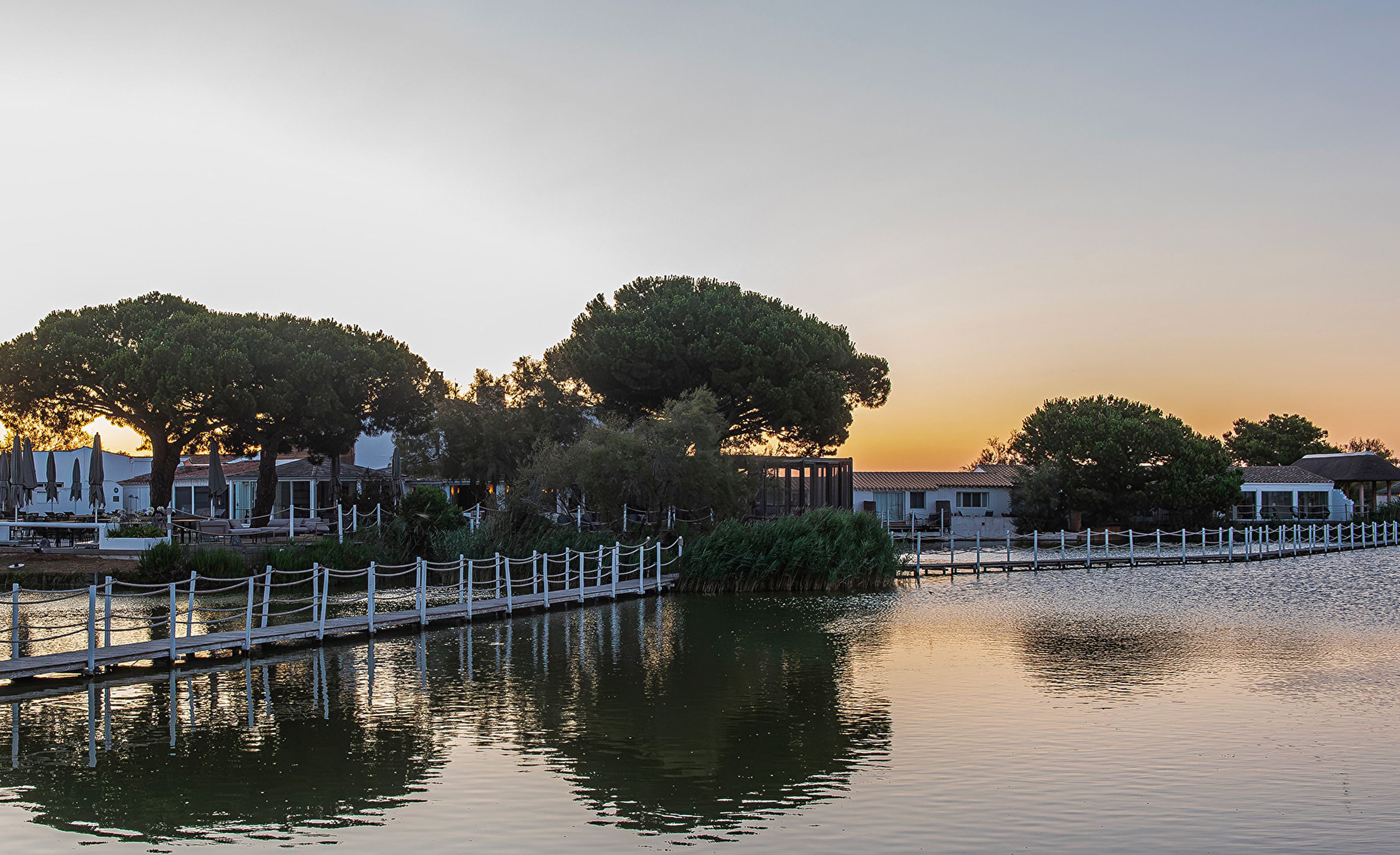 Vue mas coucher de soleil