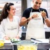 Atelier découpe légumes en couple à l'École Ducasse